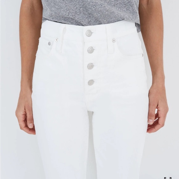 Madewell White High Rise Jeans - Picture 2 of 16
